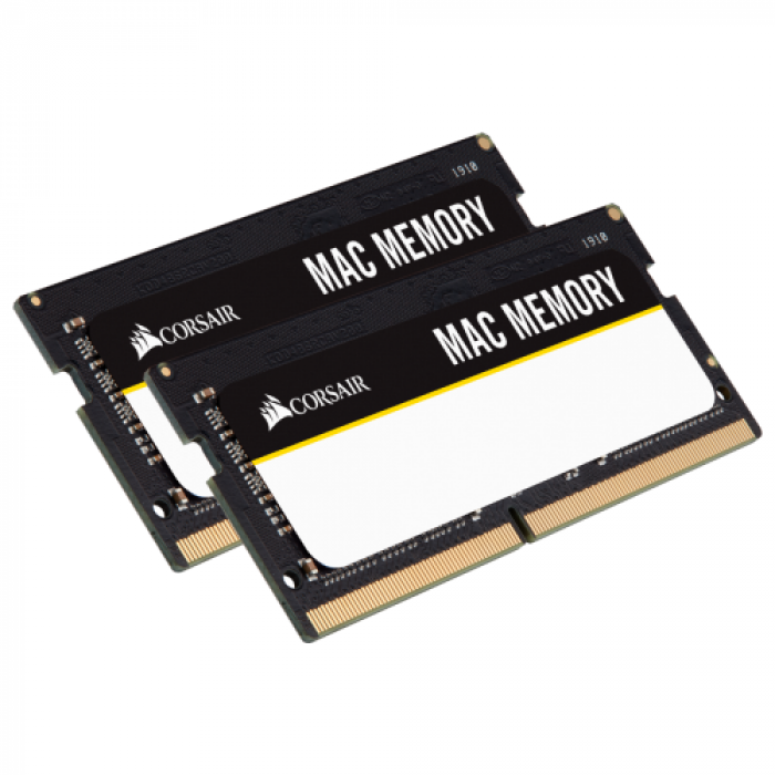 Kit Memorie SO-DIMM Corsair Mac Apple 32GB, DDR4-2666MHz, CL18, Dual channel