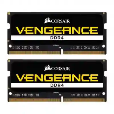 Kit Memorie SO-DIMM Corsair Vengeance, 16GB, DDR4-3000MHz, CL18, Dual Channel