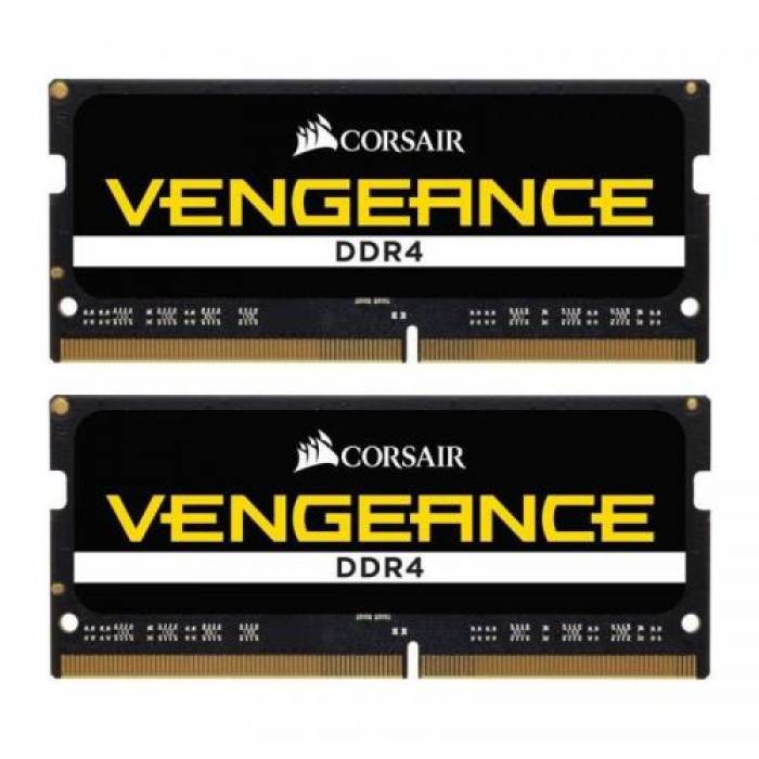 Kit Memorie SO-DIMM Corsair Vengeance 32GB, DDR4-3200MHz, CL22, Dual Channel