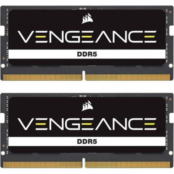 Kit Memorie SO-DIMM Corsair Vengeance 32GB, DDR5-4800MHz, CL40, Dual Channel