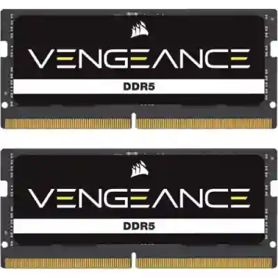 Kit memorie SO-DIMM Corsair Vengeance 64GB, DDR5-4800MHz, CL40, Dual Channel