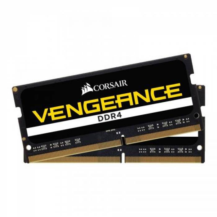 Kit Memorie SO-DIMM Corsair Vengeance CMSX8GX4M2A2666C18 8GB, DDR4-2666MHz, CL18
