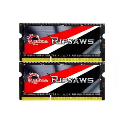 Kit Memorie SO-DIMM G.Skill Ripjaws 16GB, DDR3-1600MHz, CL9, Dual Channel