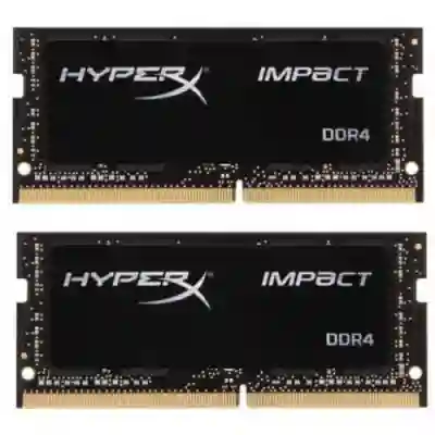 Kit Memorie SO-DIMM HyperX Impact, 16GB, DDR4-2666MHz, CL15, Dual Channel