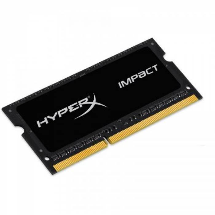 Kit Memorie SO-DIMM Kingston HyperX Impact Black 16GB DDR3-1600Mhz, CL9