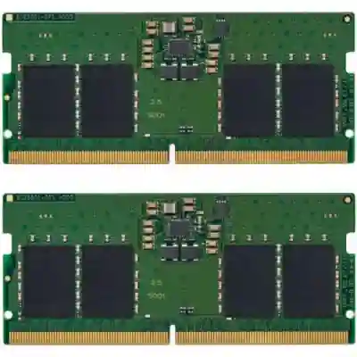 Kit Memorie SO-DIMM Kingston KCP552SD8K2-64, 64GB, DDR5-5200MHz, CL42, Dual Channel
