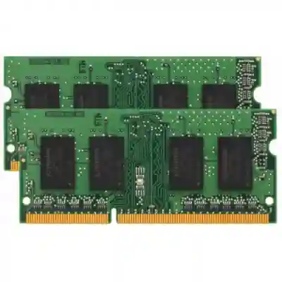 Kit Memorie SO-DIMM Kingston KVR16LS11K2 16GB, DDR3-1600Mhz, CL11, Dual Channel