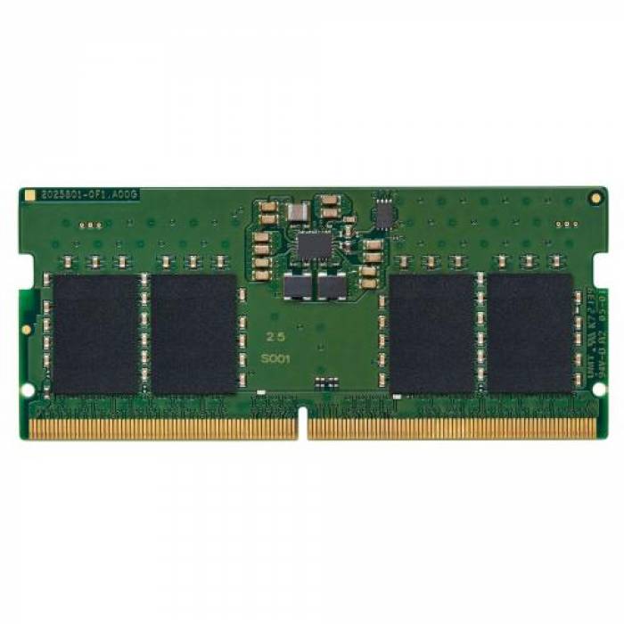 Kit Memorie SO-DIMM Kingston KVR52S42BS6K2-16, 16GB, DDR5-5200MHz, CL42, Dual Channel