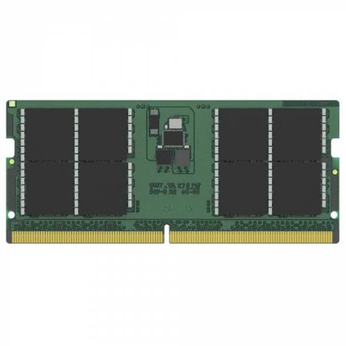 Kit Memorie SO-DIMM Kingston KVR52S42BS8K2-32, 32GB, DDR5-5200MHz, CL42, Dual Channel