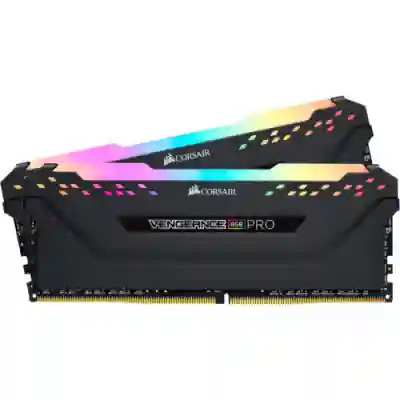 Kit Memorie Vengeance RGB PRO 16GB, DDR4-3600MHz, CL18, Dual Channel - AMD Edition