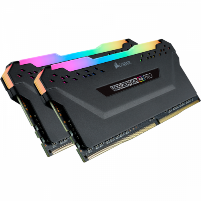 Kit Memorie Vengeance RGB PRO 16GB, DDR4-3600MHz, CL18, Dual Channel - AMD Edition