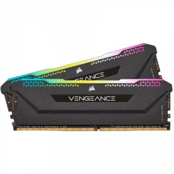 Kit Memorie Vengeance RGB PRO SL 16GB, DDR4-3200MHz, CL16, Dual Channel