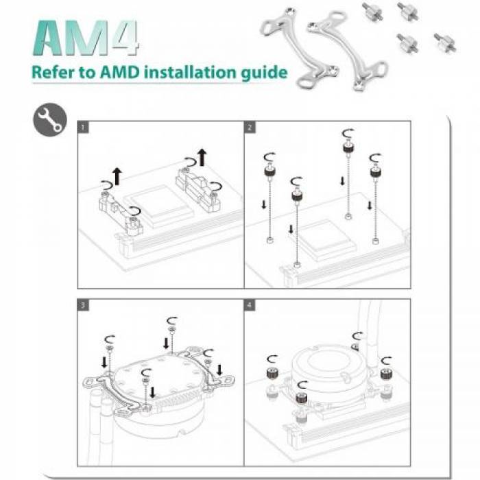 Kit montare Deepcool AMD AM4 Maelstrom Series