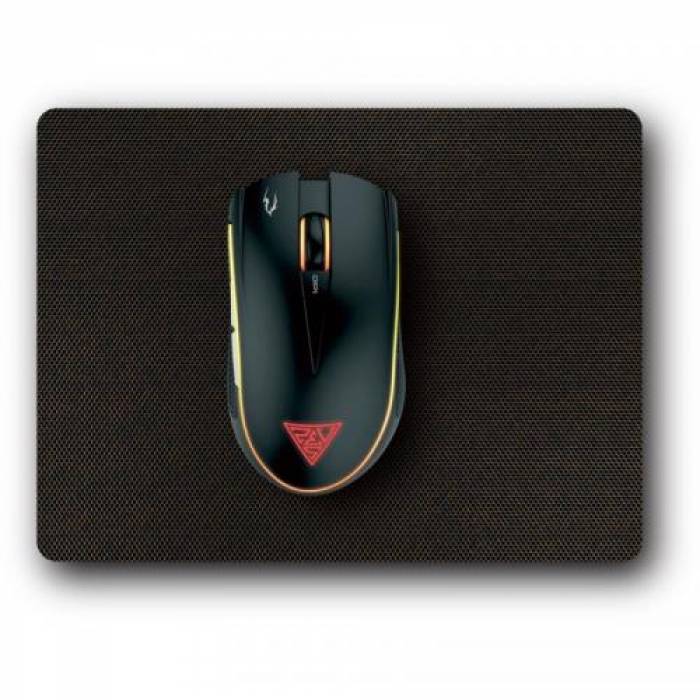 Kit Mouse Optic Gamdias Zeus E2, RGB LED, USB, Black + Mouse Pad Nyx E1, Black