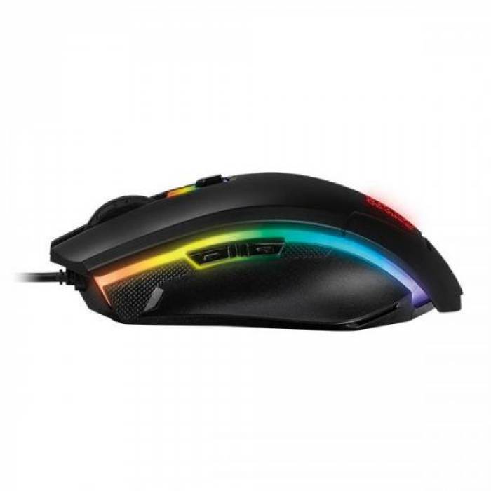 Kit Mouse Optic Thermaltake eSports Talon Elite, RGB LED, USB, Black + Mouse Pad Dasher Mini, Black