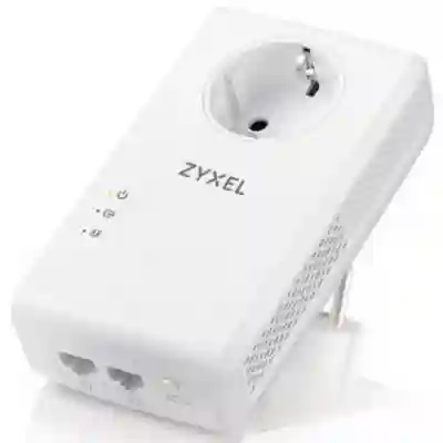 Kit PowerLine ZyXEL PLA5456, White, 2 bucati