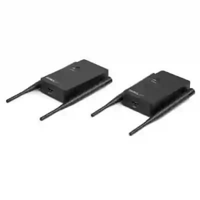 Kit Range Extender Startech ST121WHDLR, Black