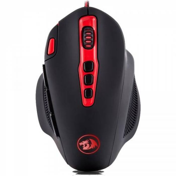 Kit Redragon Hydra - Mouse Optic, USB, Black-Red + Mouse Pad Archelon M bundle, Black-Red