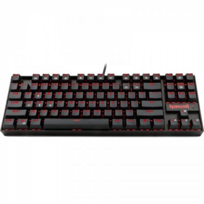 Kit Redragon - Tastatura Kumara, Red LED, USB, Black + Mouse Optic Centrophorus, USB, Black-Red + Casti Stereo Garuda, jack, Black-Red + Mouse Pad Archelon M, Black-Red