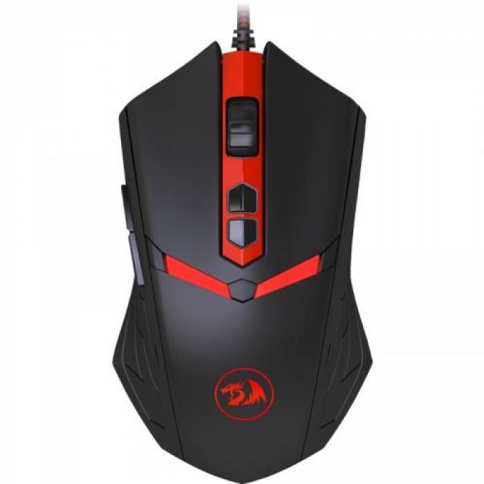 Kit Redragon - Tastatura Yaksa, RGB LED, USB, Black-Red + Mouse Nemeanlion, USB, Black-Red