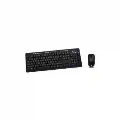 Kit Serioux SRX-MKM5500 - Tastatura, USB, Black + Mouse Optic, USB, Black