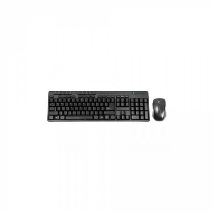 Kit Spacer SPDS-S6201 - Tastatura, USB, Black + Mouse, Optic, USB, Black-Orange