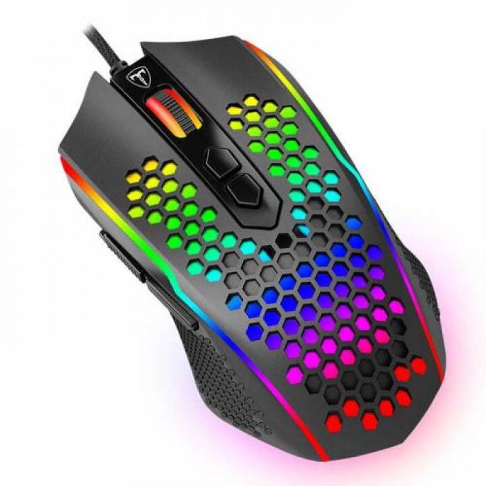 Kit T-Dagger Main Force - Tastatura, RGB LED, USB, Black + Mouse Optic, RGB LED, USB, Black