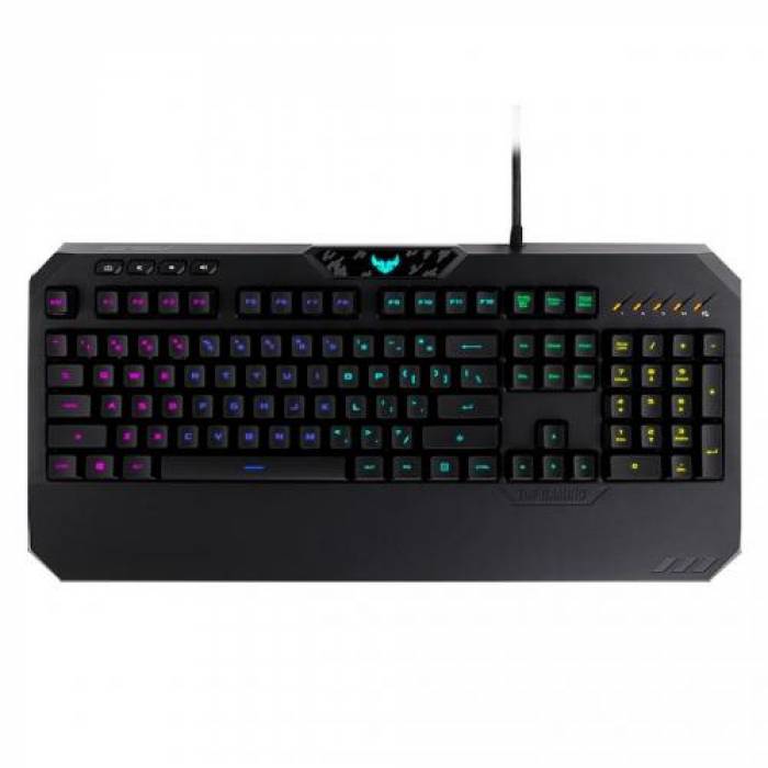 Kit Tastatura Asus TUF K5, USB, Black + Mouse Asus TUF M5, USB, Black