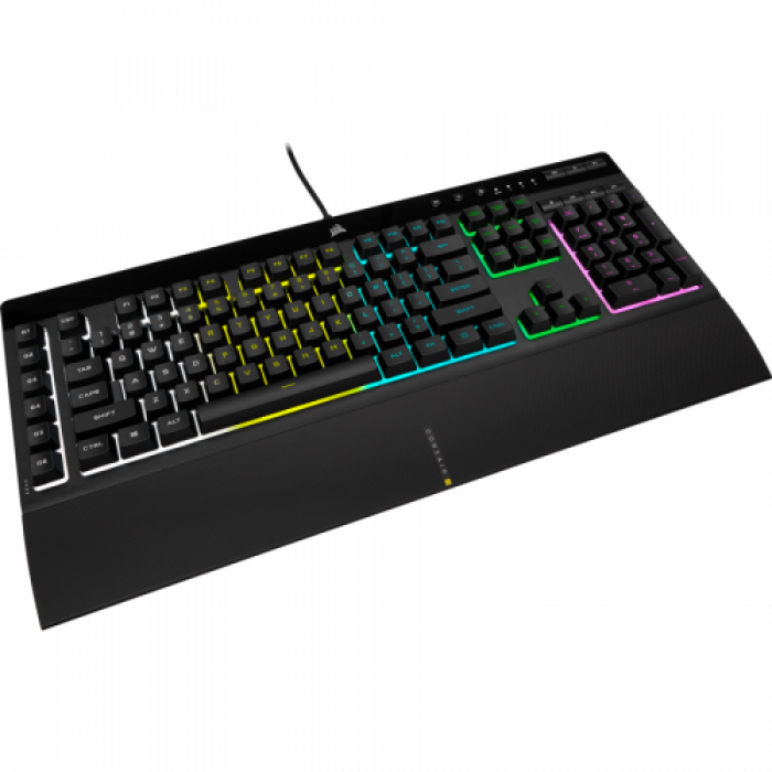 Kit Tastatura Corsair K55 RGB PRO, USB , Black + Mouse Optic Harpoon RGB PRO, USB, Black