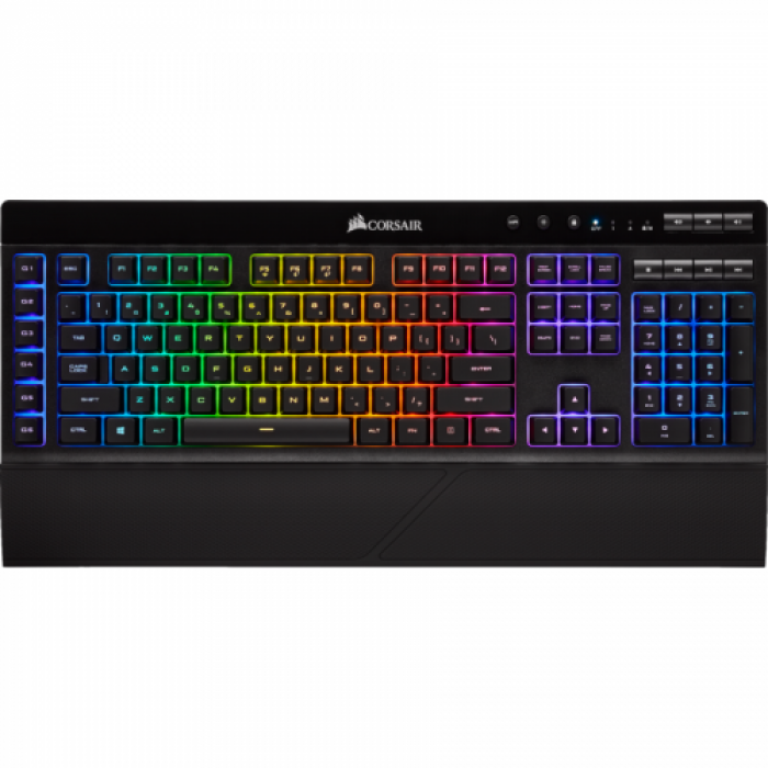 Kit Tastatura Corsair K57 RGB LED, USB Wireless, Black + Mouse Optic Harpoon RGB LED, USB Wireless, Black