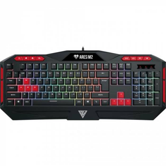 Kit Tastatura Gamdias Ares M2 RGB LED, USB, Black + Mouse Optic Gamdias Zeus E2 RGB LED, USB, Black + Mouse Pad Gamdias Nyx E1, Black