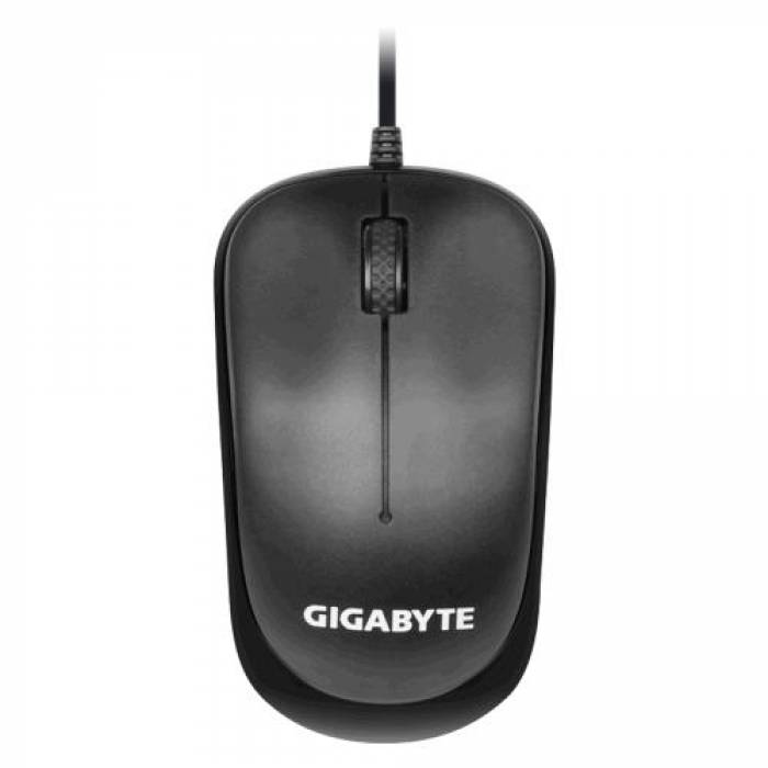 Kit Tastatura + Mouse Gigabyte GK-KM6300 - Tastatura USB, Black + Mouse Optic, USB, Black