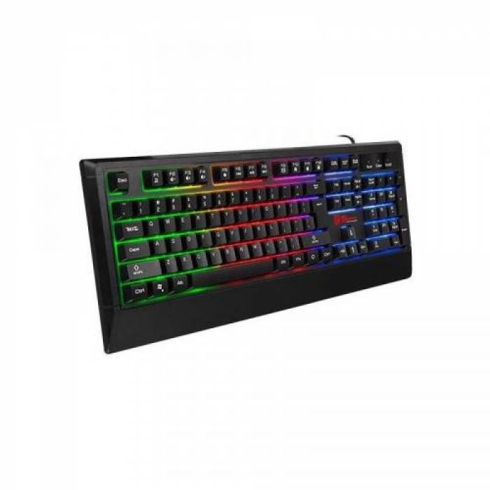 Kit Thermaltake Tt eSPORTS - Tastatura, RGB LED, USB, Black +  Mouse Optic, USB, Black