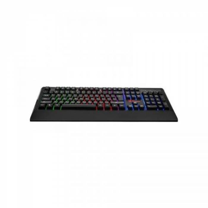 Kit Thermaltake Tt eSPORTS - Tastatura, RGB LED, USB, Black +  Mouse Optic, USB, Black