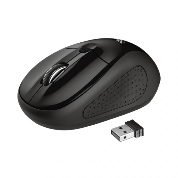 Kit Trust Office Primo 4-in-1 - Tastatura, USB, Black + Mouse Optic, USB Wireless, Black + Casti cu microfon, USB, Black + Mouse Pad, Black