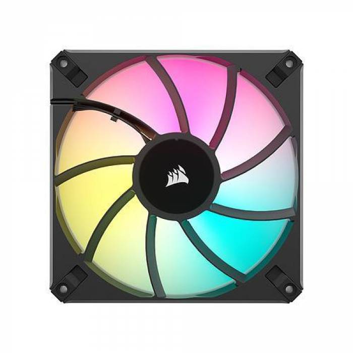Kit Ventilatoare Corsair iCUE AF120 RGB ELITE, RGB LED, 120mm, 3 bucati