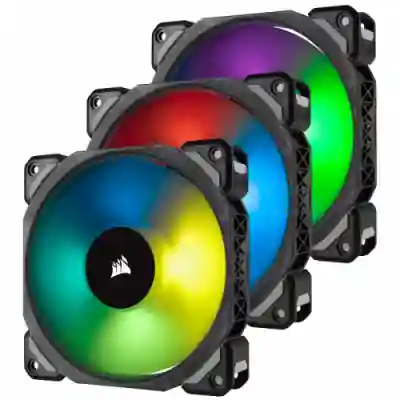 Kit Ventilatoare Corsair ML Pro RGB 120 Single High Static Pressure, 120mm, 3 bucati