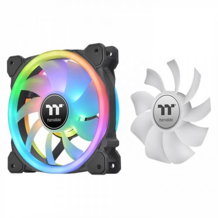 Kit Ventilatoare Thermaltake SWAFAN 12 RGB, 120mm, 3 bucati