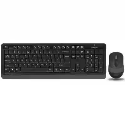 Kit Wireless A4Tech - Tastatura Fstyler FGK10, USB Wireless, Black + Mouse Optic FG10, USB Wireless, Black-Grey