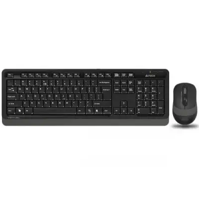 Kit Wireless A4Tech - Tastatura Fstyler FGK10, USB Wireless, Black + Mouse Optic FG10, USB Wireless, Black-Grey
