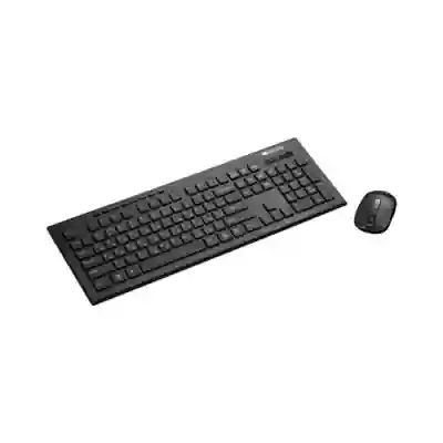 Kit Wireless Canyon CNS-HSETW4-US - Tastatura, USB, Black  + Mouse Optic, USB, Black