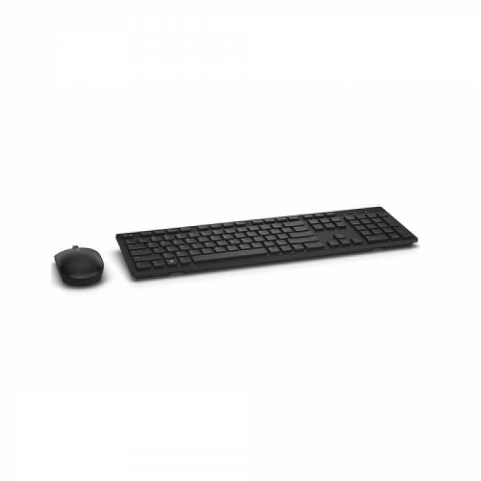 Kit Wireless Dell KM636 - Tastatura, USB, Black + Mouse Optic, USB, Black