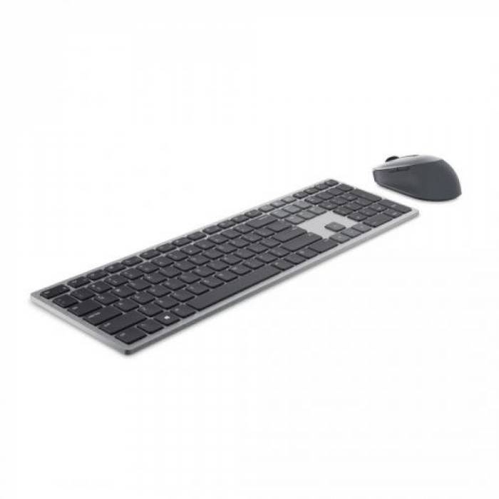 Kit Wireless Dell KM7321W - Tastatura, USB, Titan Gray + Mouse Optic, USB, Titan Gray