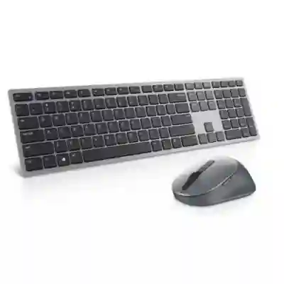 Kit Wireless Dell KM7321W - Tastatura, USB, Titan Gray + Mouse Optic, USB, Titan Gray