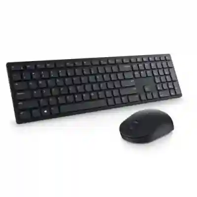 Kit Wireless Dell Pro KM5221W - Tastatura, USB, Black + Mouse Optic, USB, Black - Bulk