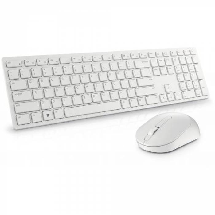 Kit Wireless Dell Pro KM5221W - Tastatura, USB, Black + Mouse Optic, USB, White