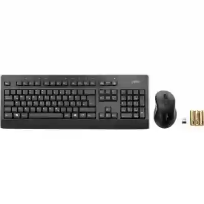 Kit Wireless Fujitsu LX960 Tastatura, USB, Black + Mouse Optic, USB, Black