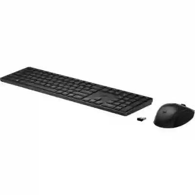 Kit Wireless HP 655 - Tastatura, USB Wireless, Black + Mouse Optic, USB Wireless, Black