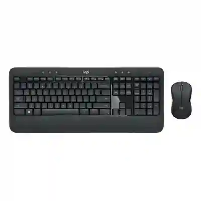 Kit Wireless Logitech MK540 - Tastatura K540, USB, Black + Mouse Optic M310, USB, Layout US, Black