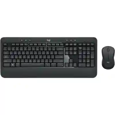 Kit Wireless Logitech - Tastatura MK540, USB, Layout UK, Black + Mouse Optic M310, USB, Black